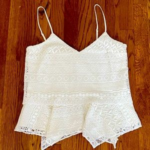 Parker Lace Tank Top, Size XS